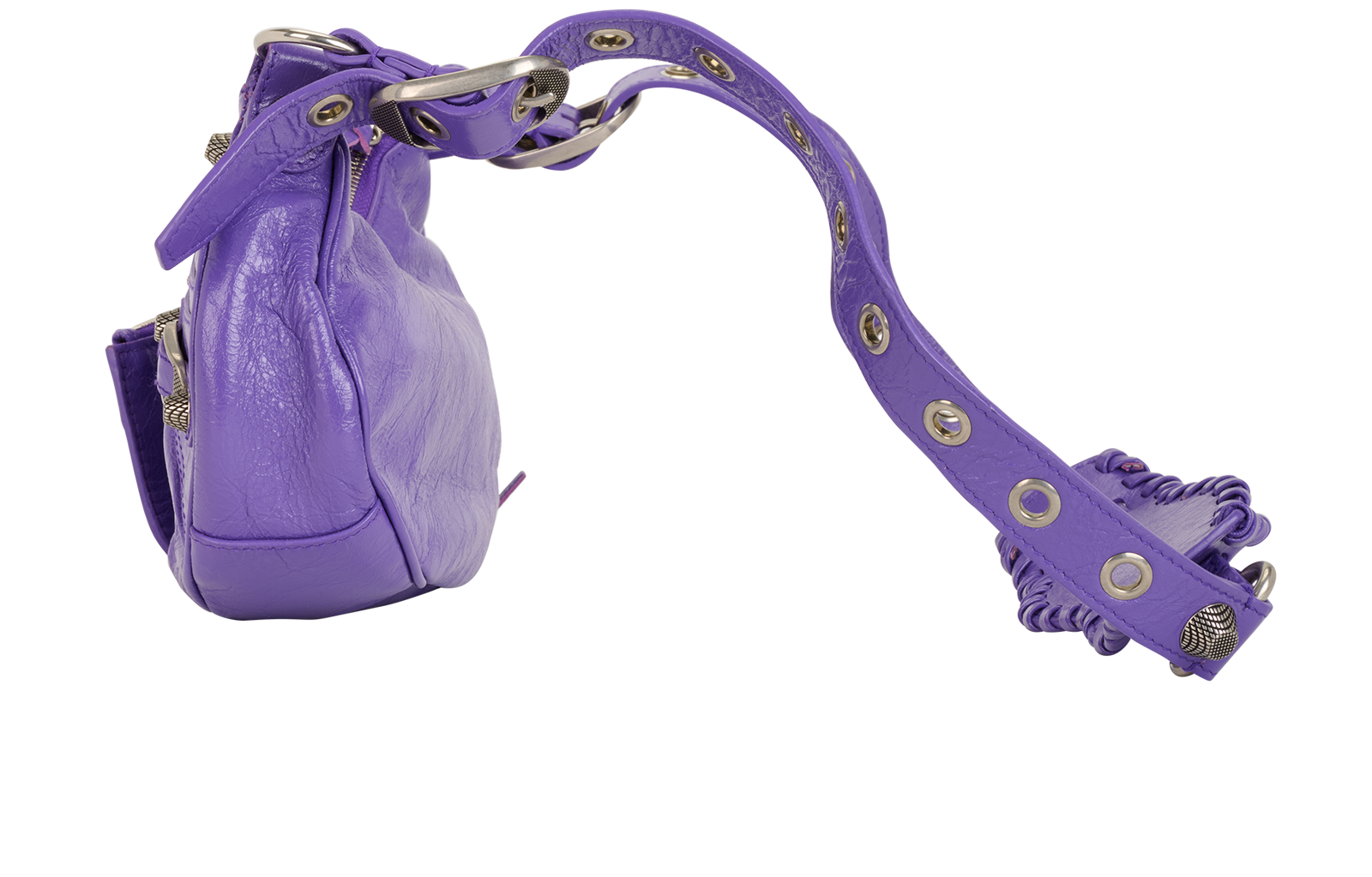 Le Cagole XS, &pound;650, Handbags, Purple, Leather, Bottom view